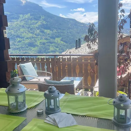 3.5 P Balcon Plein Sud Apartmán Veysonnaz